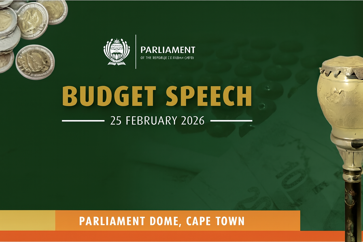 President Cyril Ramaphosa attending the 2026 Budget Speech delivered by Minister Enoch Godongwana