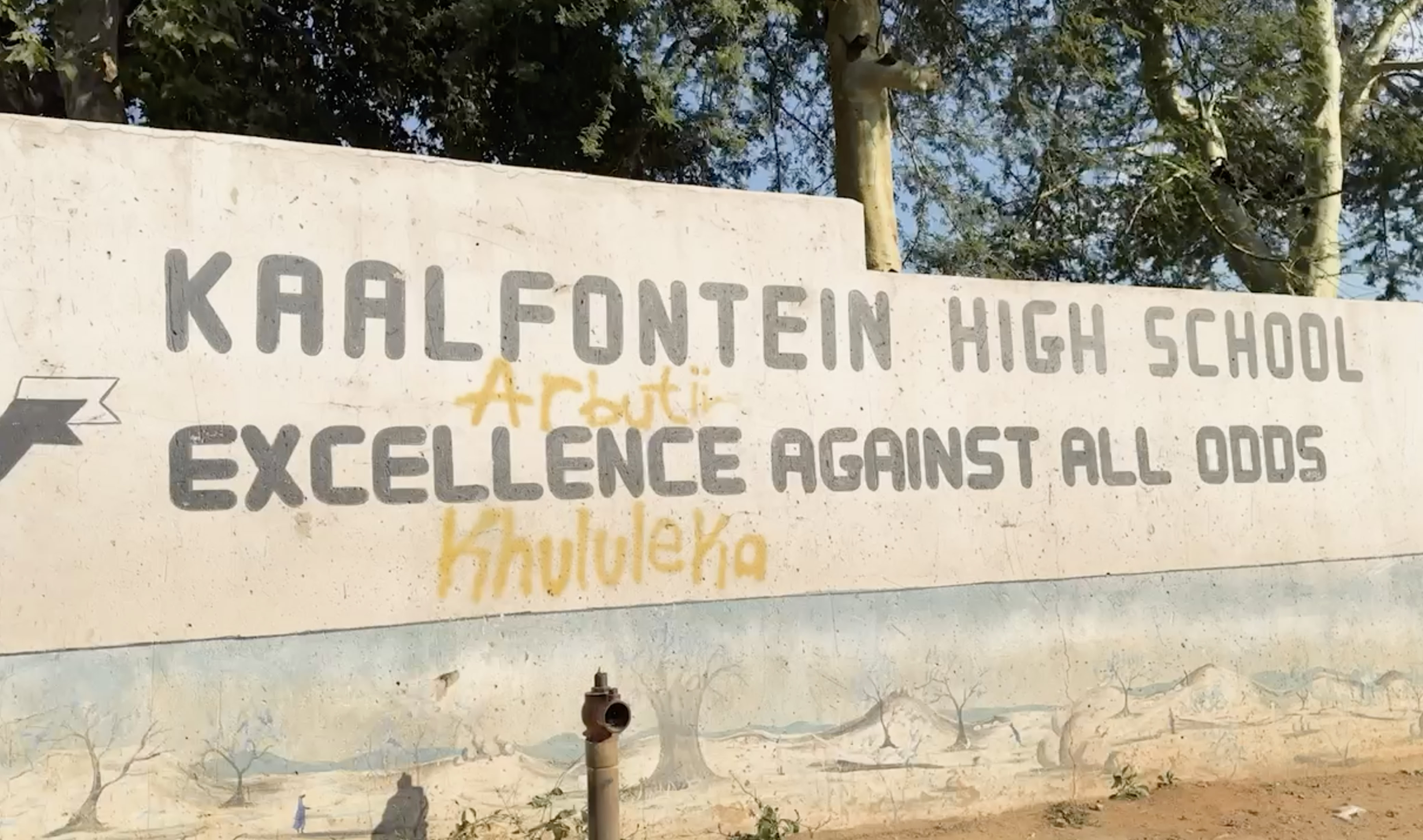 DM Mhlauli at Kaalfontein High School for Back to School Campaign