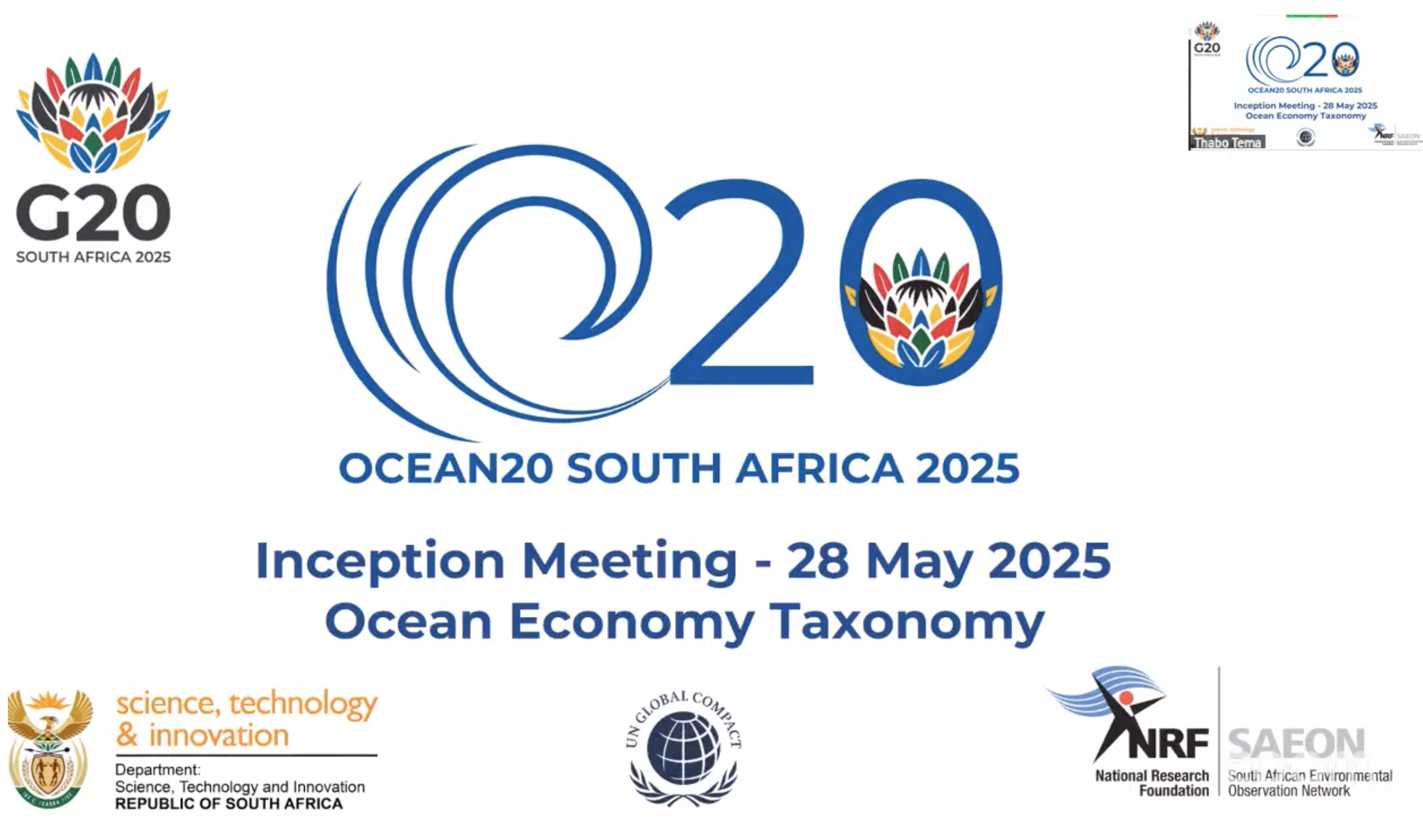 DSTI Ocean20 Inception Meeting