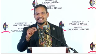 Deputy Minister Mr Alvin Botes, delivers a 30 Years public lecture at the University of KwaZulu-Natal