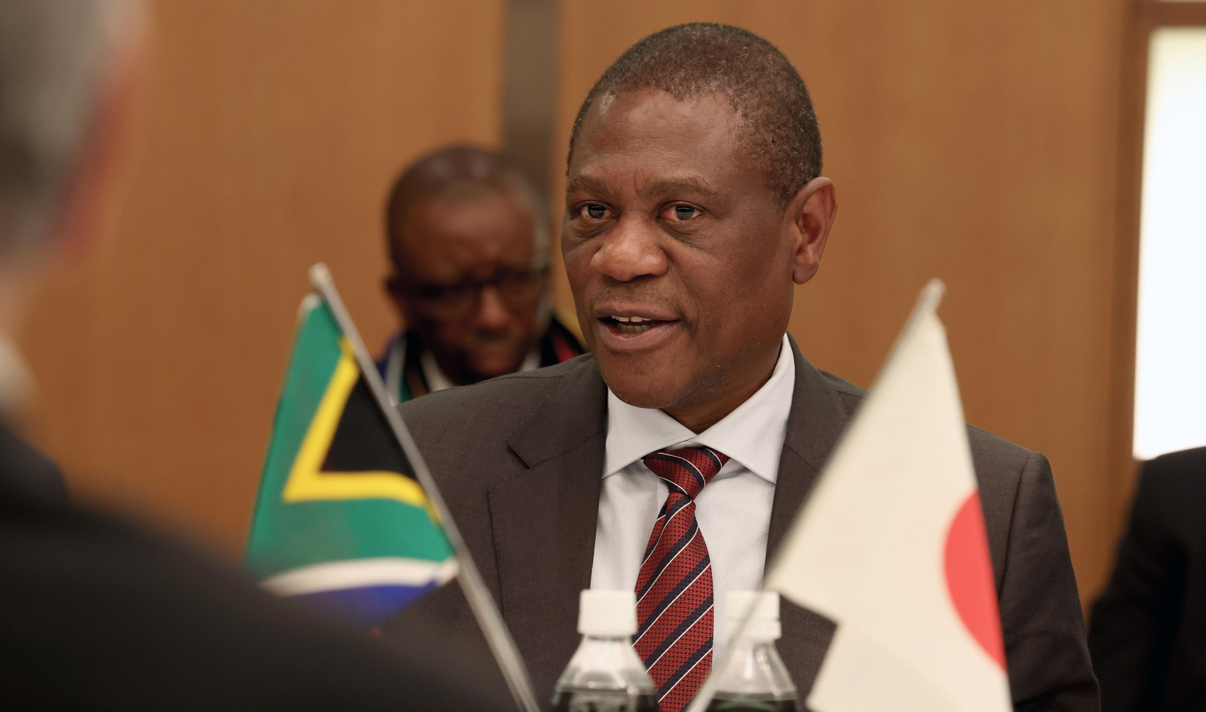 Deputy President Paul Mashatile delivers a keynote address at the United Nations University