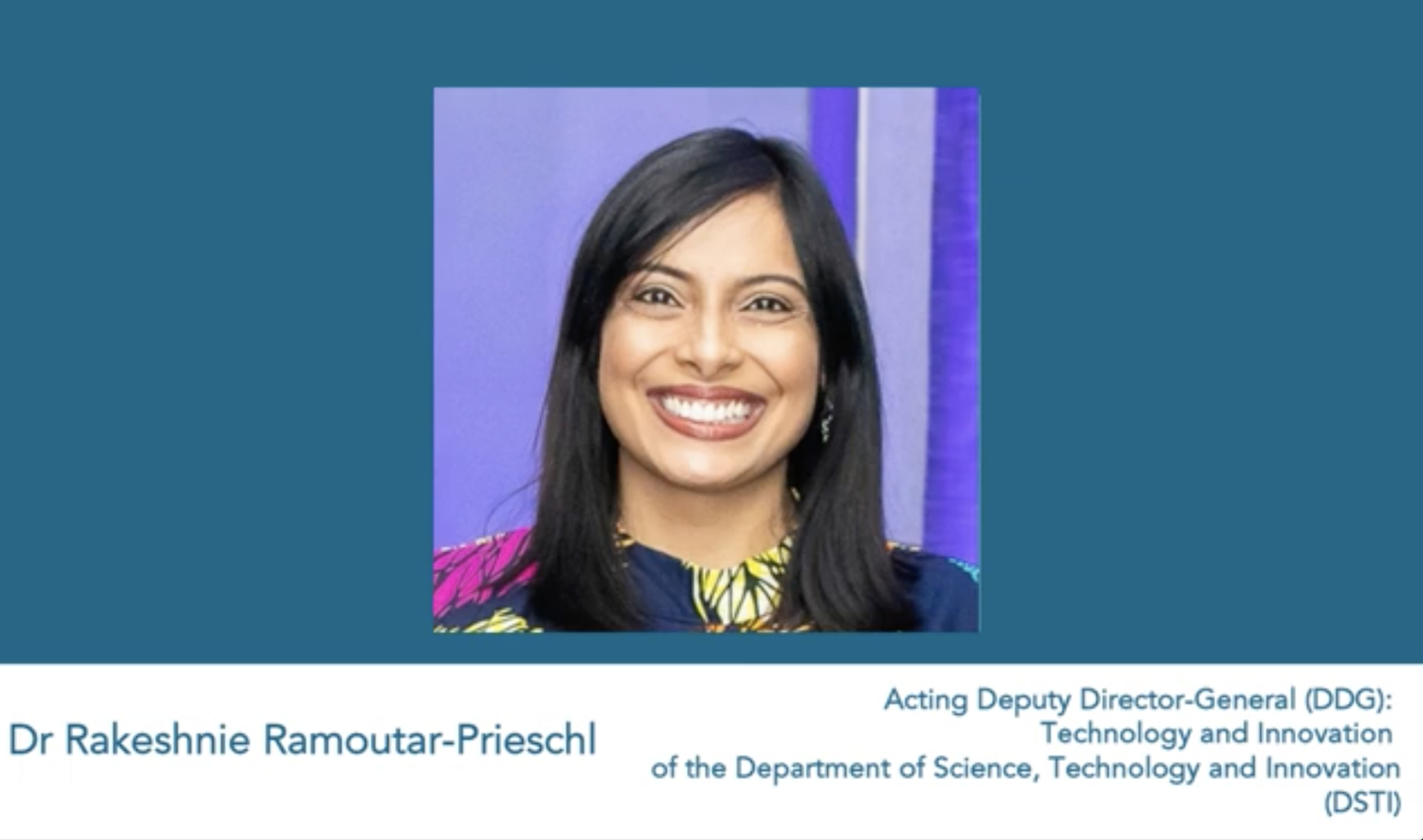 Dr Ramoutar-Prieschl, presents on agriculture Bio-economy Innovation Partnership Programme (ABIPP)