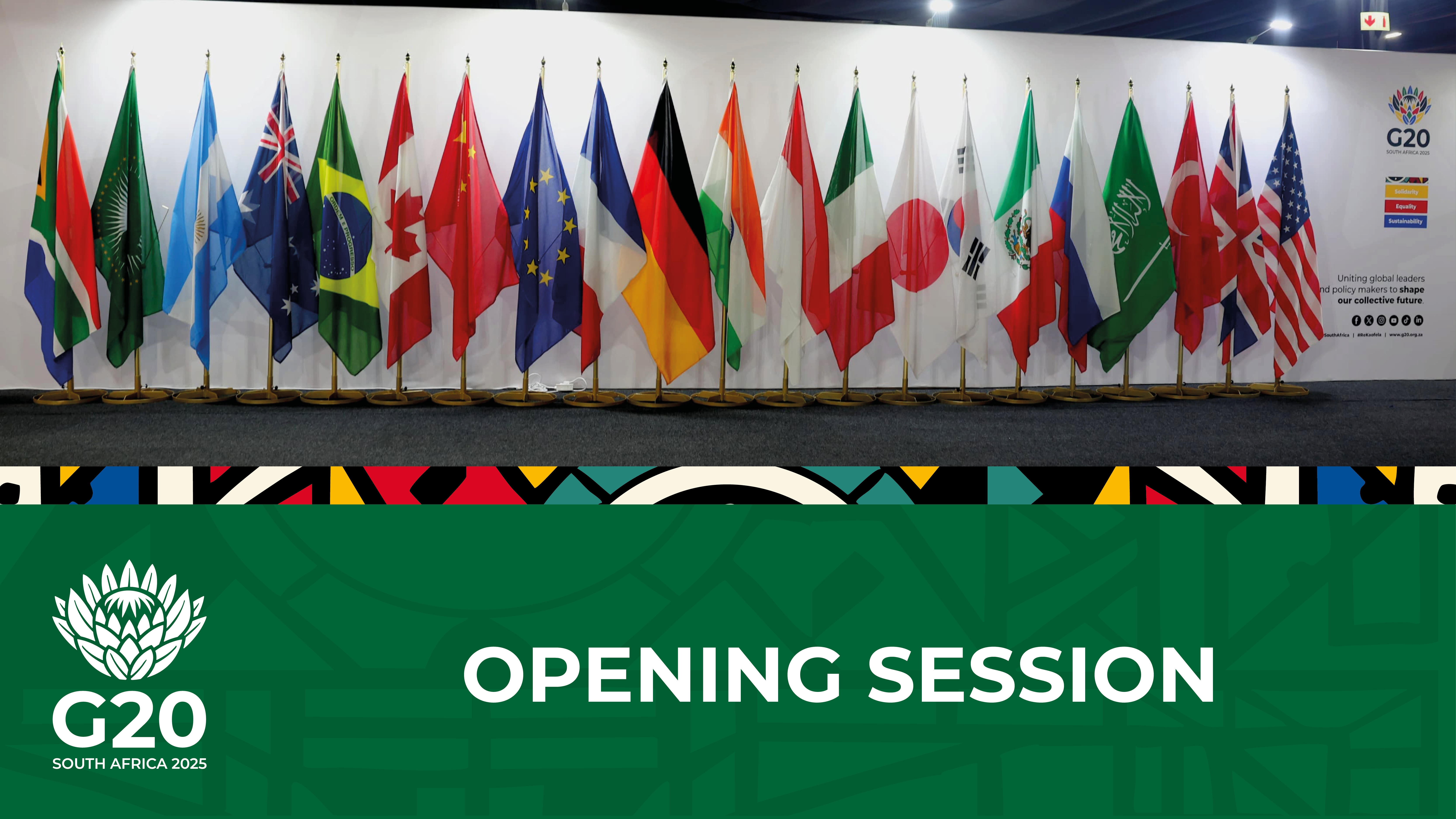 G20 Leaders' Summit Opening Session