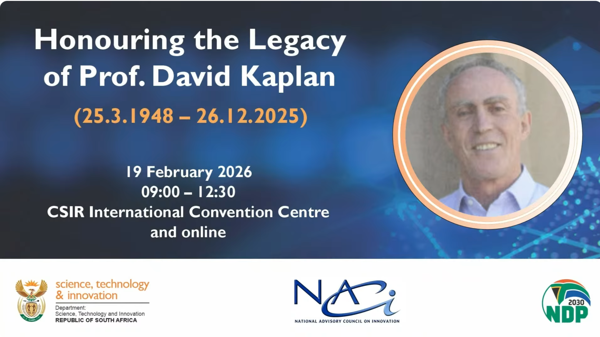 Honouring the Legacy of Prof. David Kaplan