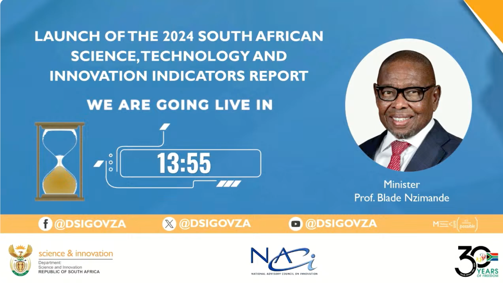 LAUNCH OF THE 2024 SOUTH AFRICAN SCIENCE, TECHNOLOGY AND INNOVATION INDICATORS REPORT