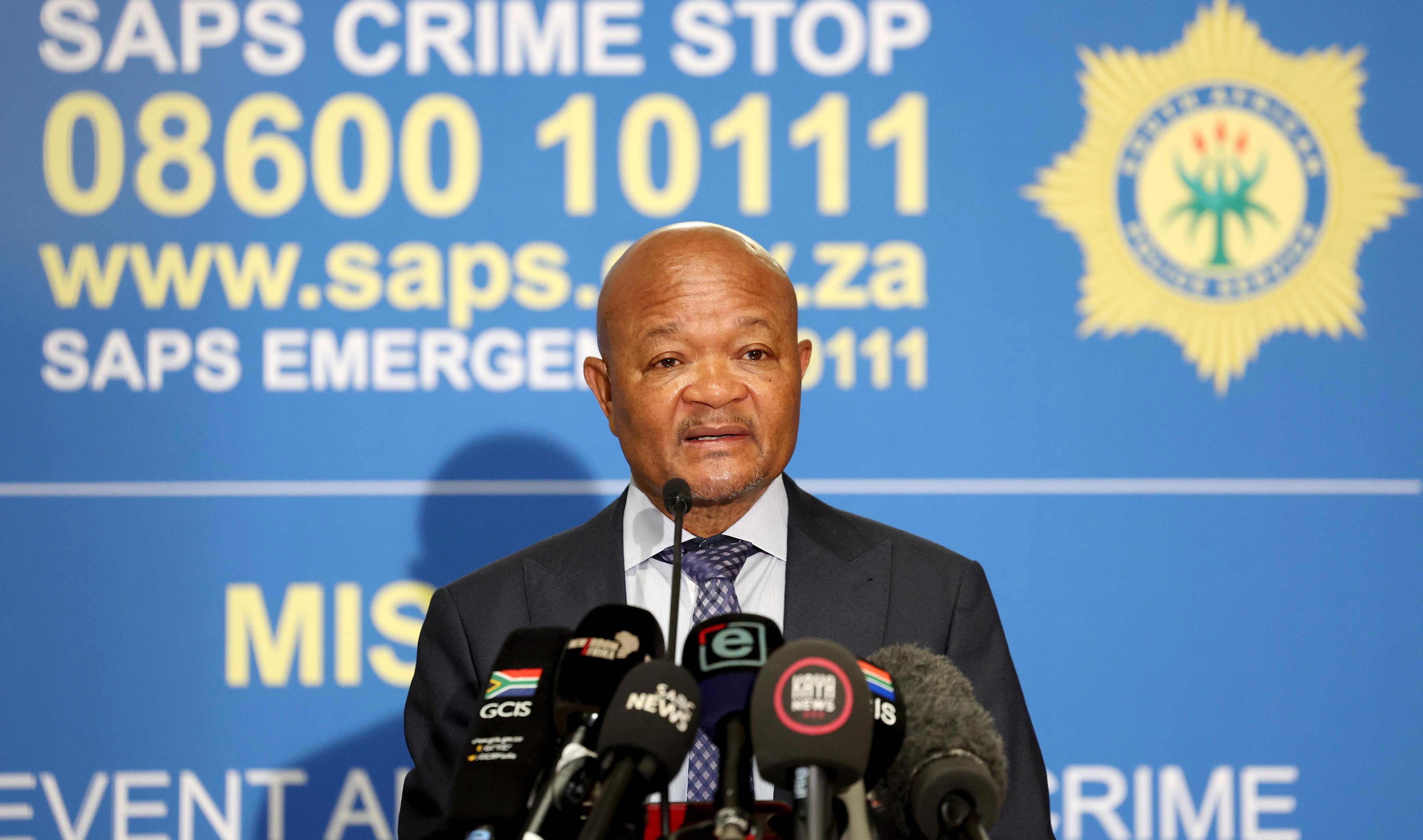 Minister Senzo Mchunu & National Commissioner of Police, General Fannie Masemola present CrimeStats