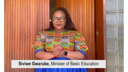 Minister Siviwe Gwarube of DBE and others wishing Matriculants Good Luck for the Final Exams