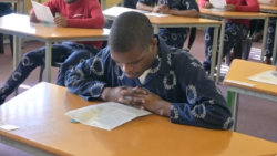 National Commissioner Makgothi Thobakgale - monitors 2024 Matric exams at Usethubeni School