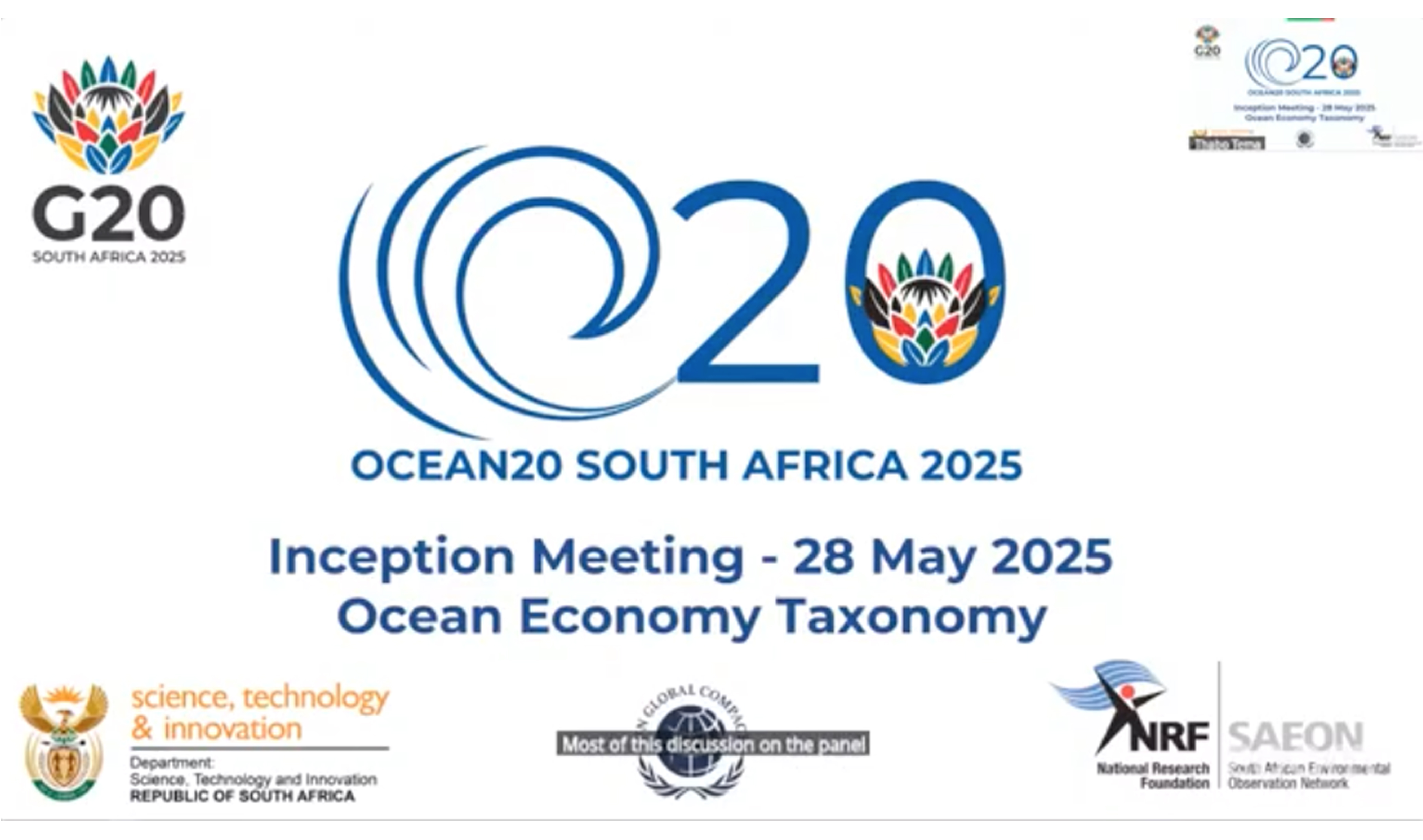 Ocean20 Inception Meeting