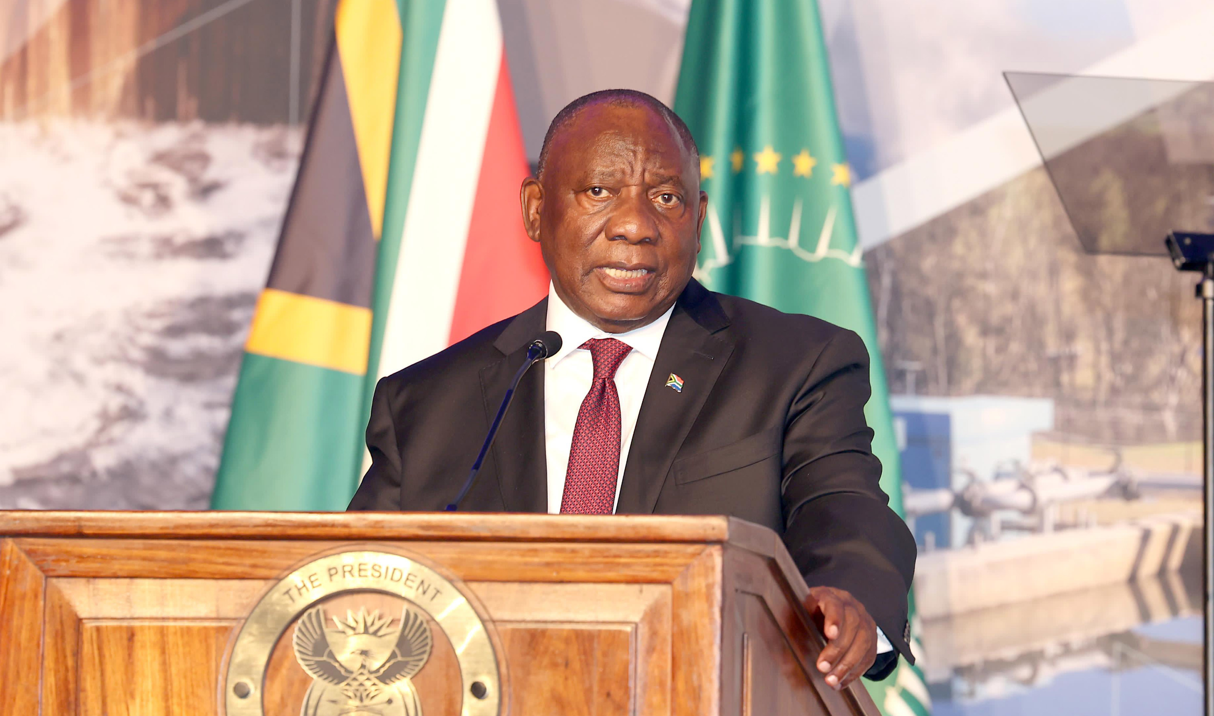 President Cyril Ramaphosa addresses the National Water and Sanitation Indaba