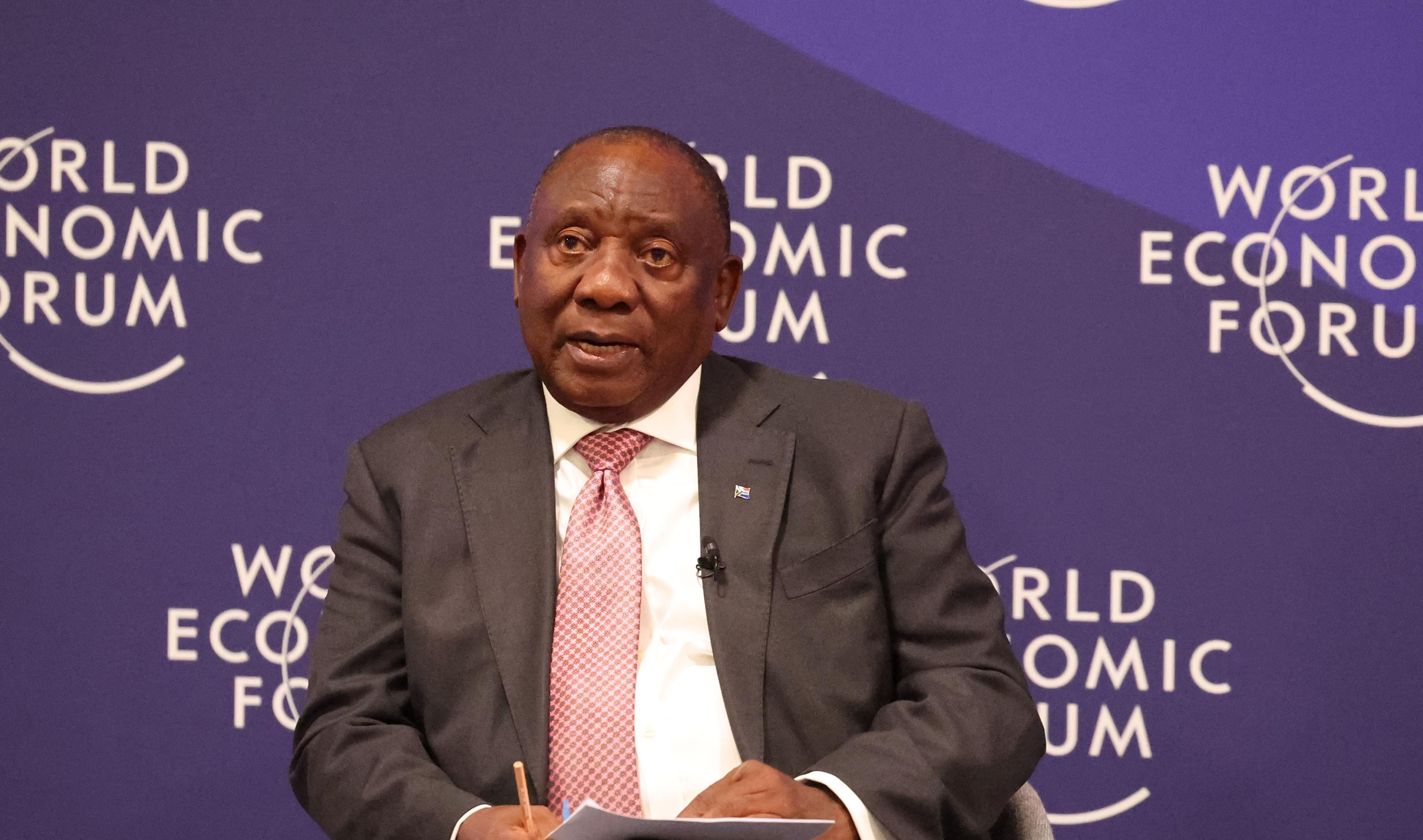 President Cyril Ramaphosa attendance of the World Economic Forum in Davos