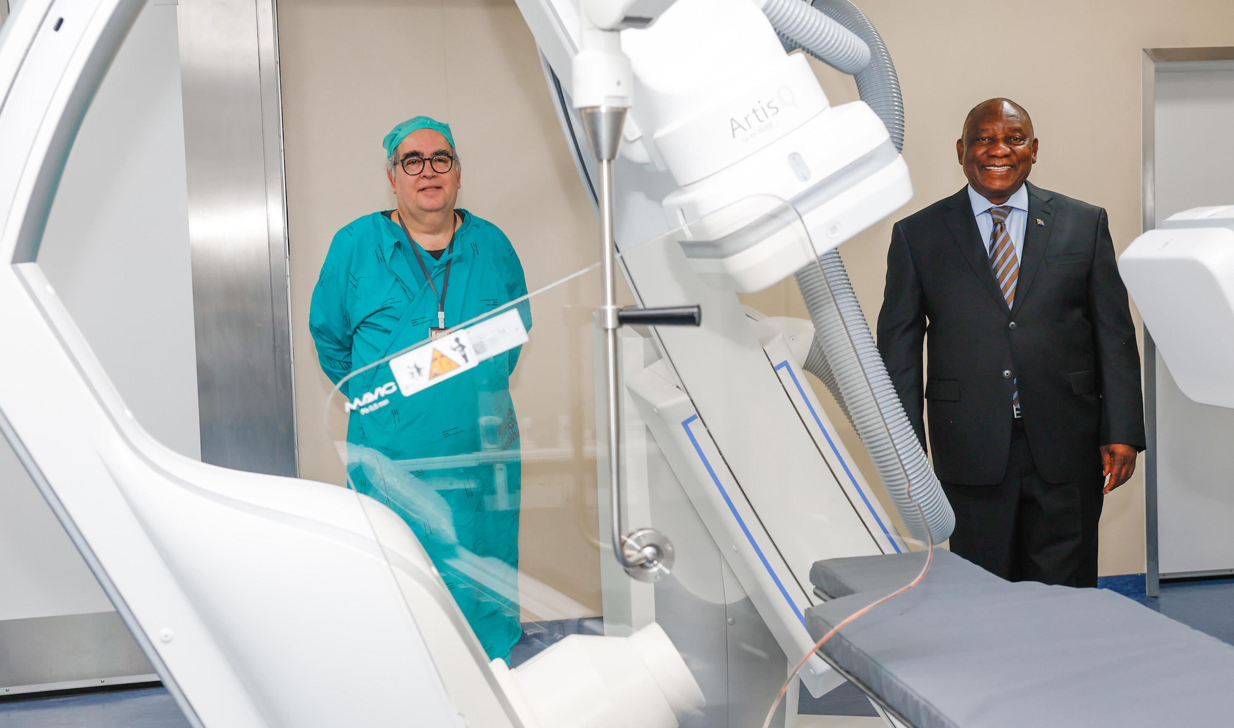 President Cyril Ramaphosa conducts oversight visit at Steve Biko Hospital