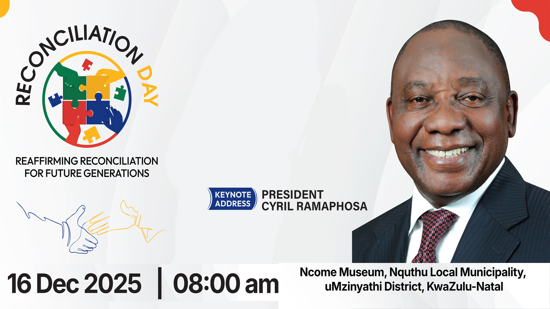 President Ramaphosa addresses Reconciliation Day commemoration 2025