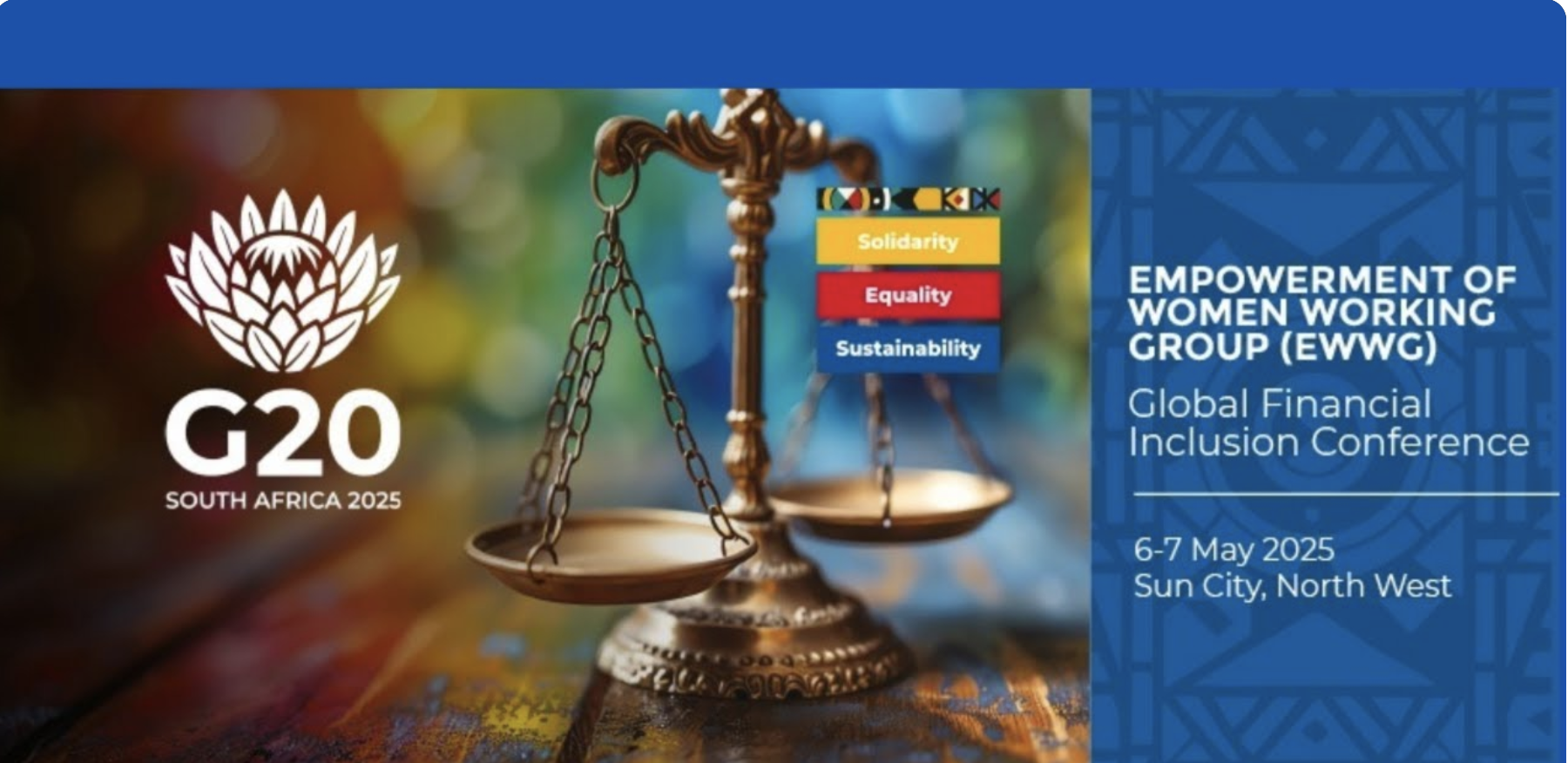 G20 SA 2025 Conference on Financial Inclusion & Women Empowerment hosted by The North West Province