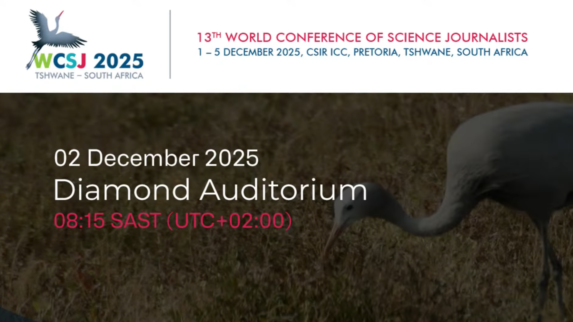 South Africa hosts the World Conference of Science Journalists 2025