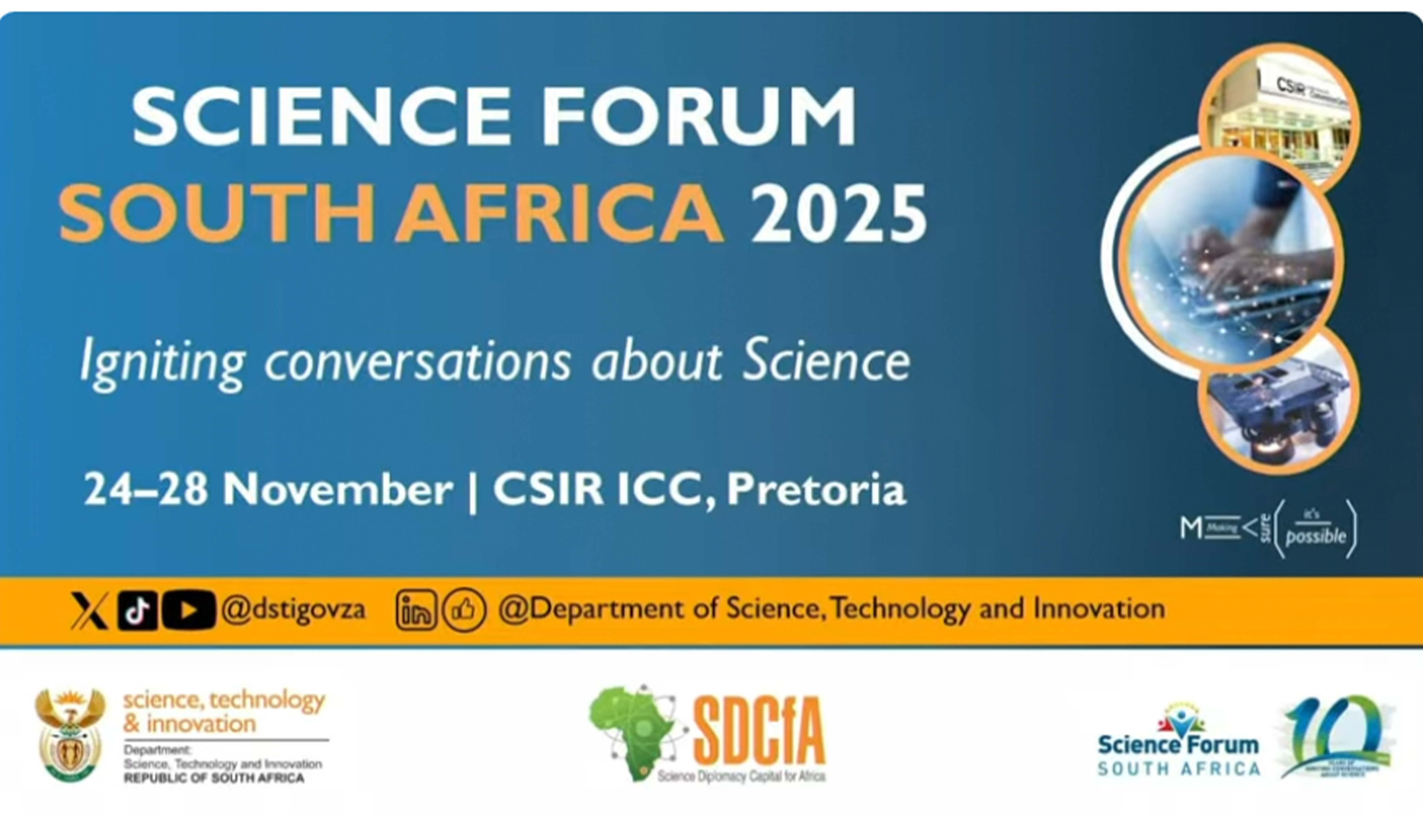 Department of of Science and Innovation :The 2025 Science Forum South Africa Opening Plenary