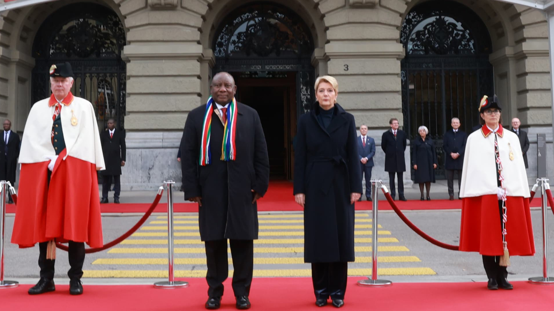 Welcome Ceremony in honour of H.E President Cyril Ramaphosa during his State Visit in Switzwerland