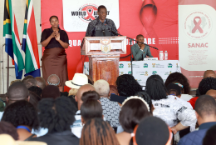 Deputy President Shipokosa Paulus Mashatile,leads the Official Commemoration of World AIDS Day event