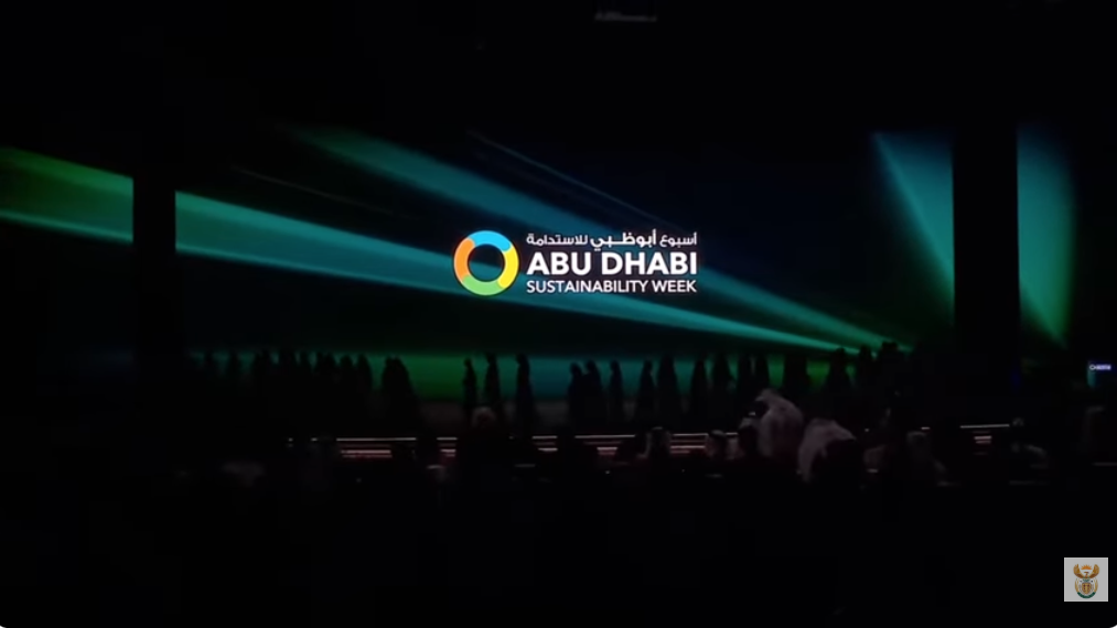 President Cyril Ramaphosa attends the Abu Dhabi Sustainability Week(ADSW) Opening Ceremony.
