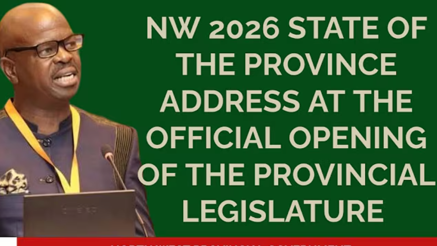 NORTH WEST 2026 STATE OF THE PROIVNCE ADDRESS