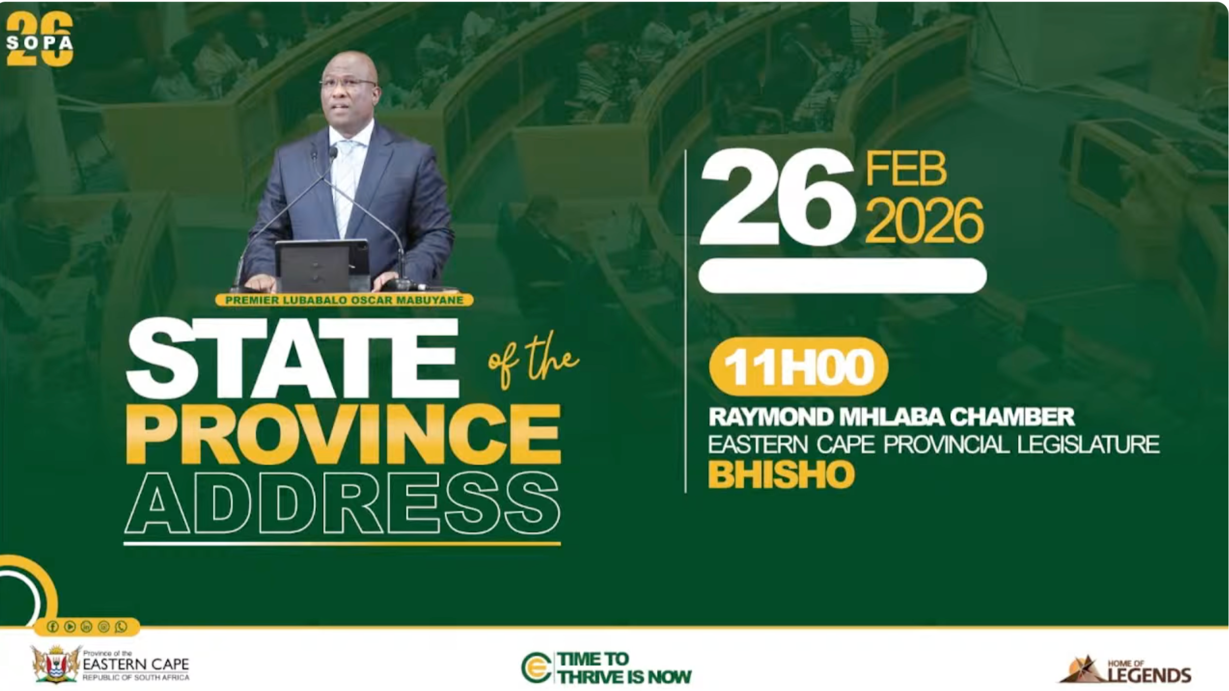 Eastern Cape  State of the Province Address 2026
