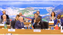 President Ramaphosa participates in the handover ceremony of the #G20 Presidency from Brazil to SA
