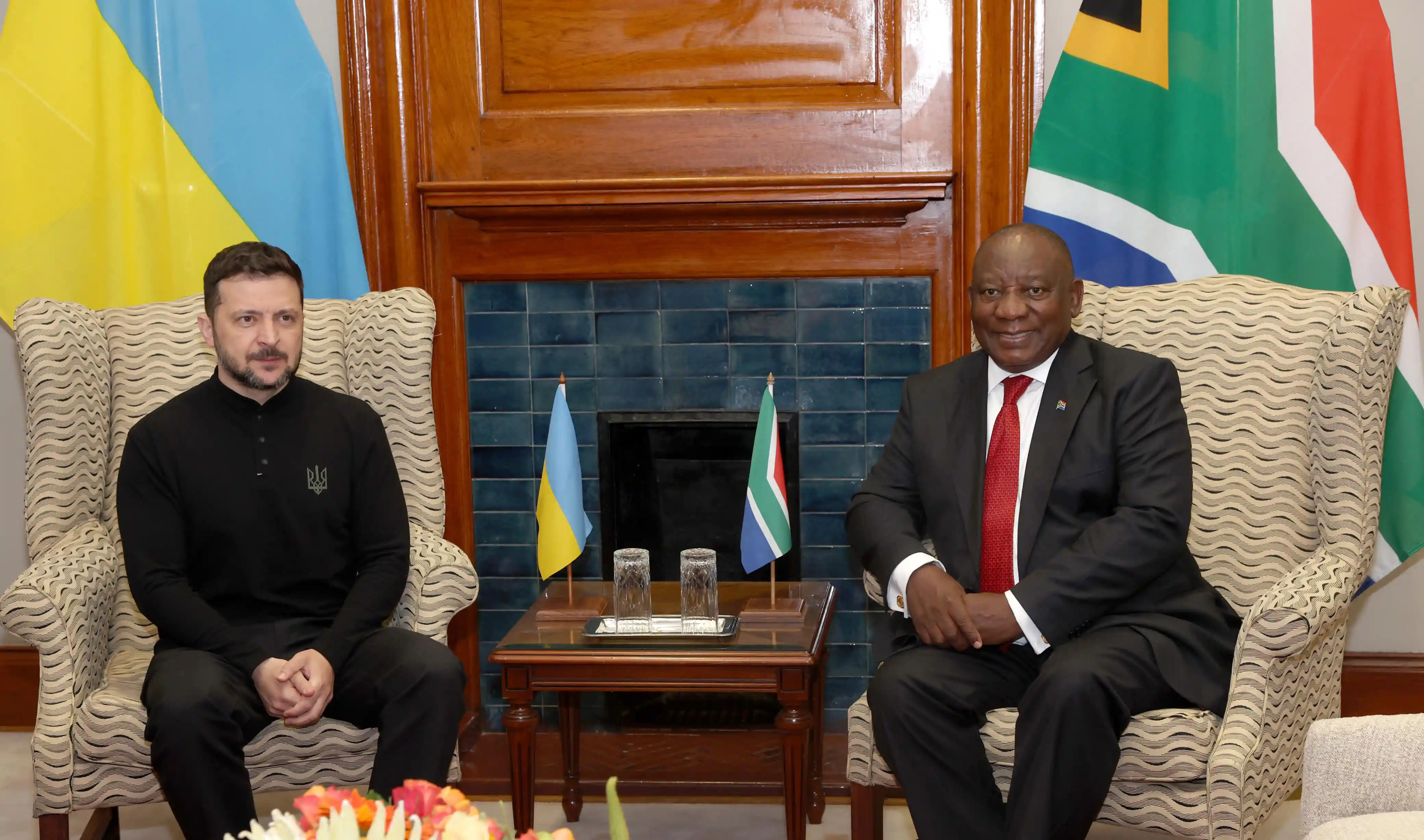 President Zelenskyy of Ukraine on an official visit to South Africa 1